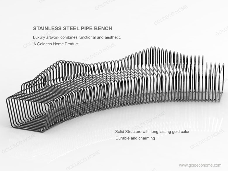 Stainless Steel Pipe Bench-3