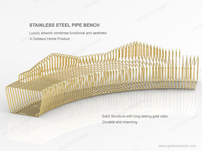 Stainless Steel Pipe Bench-4