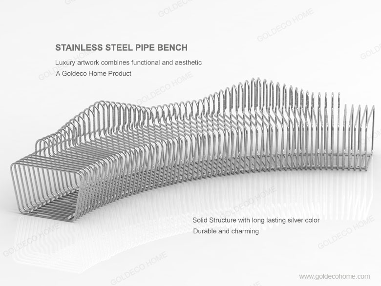 Stainless Steel Pipe Bench-5
