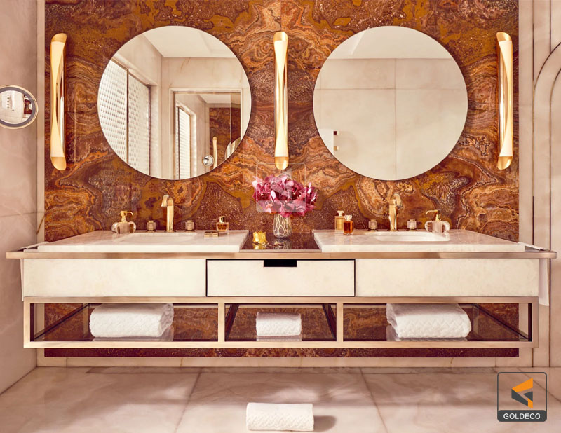 Stainless Steel Shelf for Bathroom Floating Vanity - Goldeco